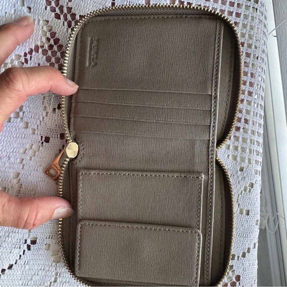 Furla Gray Textured Wallet - Picture 3 of 8